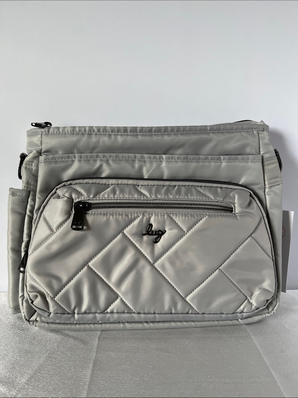 LUG - Shimmy LE Crossbody Bag in Cloud Grey